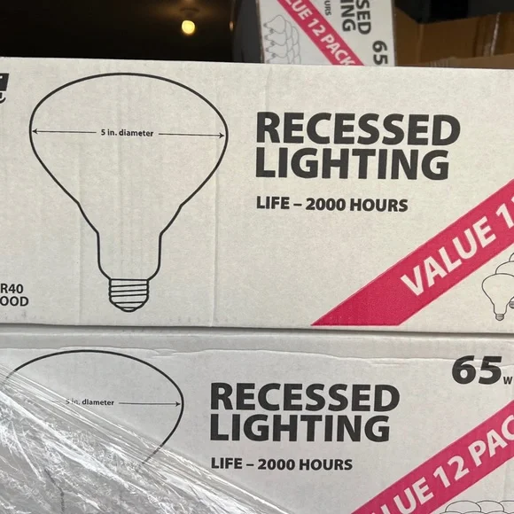 Feit Electric White 65W BR40 Indoor Flood Light Bulb Pack Of 12 - Picture 3 of 4